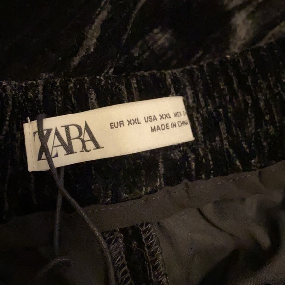 ♥️🇺🇸HP🇺🇸♥️ 𝗡𝗪𝗧 𝗭𝗮𝗿𝗮 •  Wide Leg Velvet Trousers - Picture 12 of 12